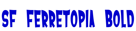 SF Ferretopia Bold шрифт